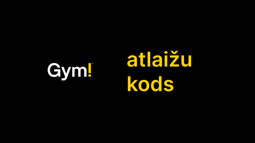 GYM! Atlaides kods trenējies bez maksas