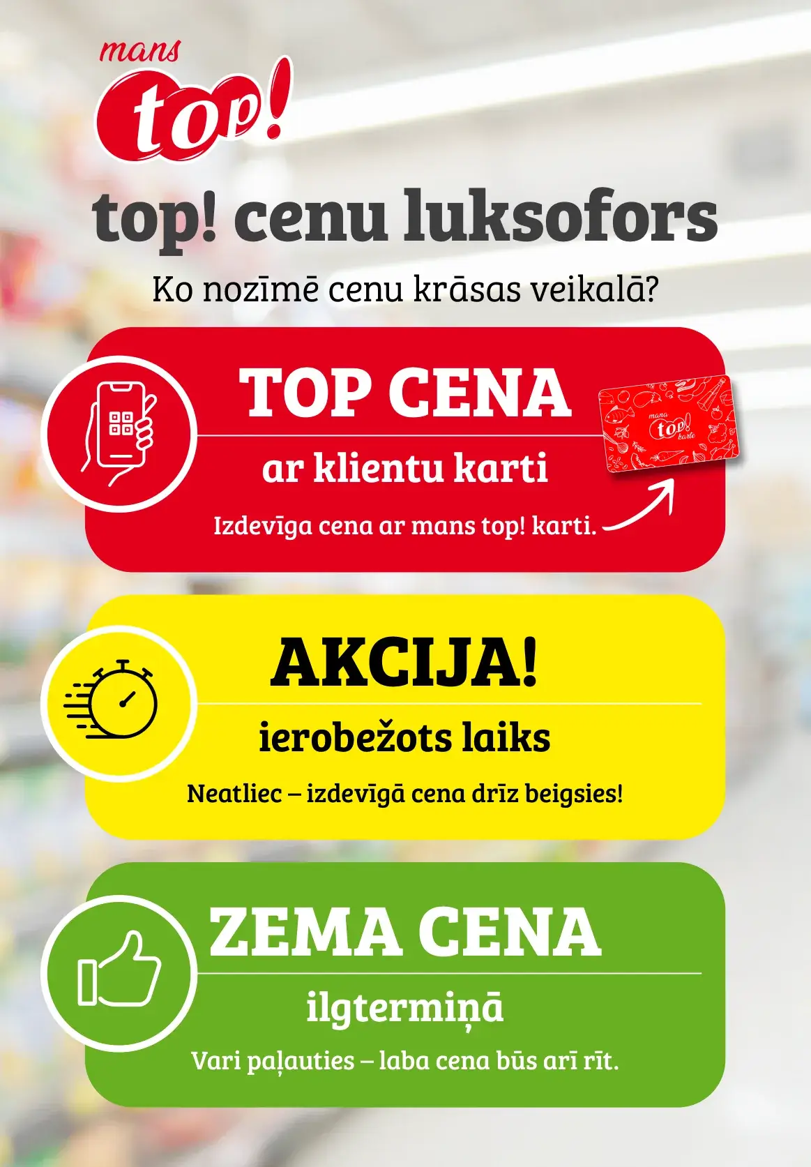 top! tip top produktu akcijas ar desiņām, tomātu pastu, kečupu, krēmsieru un sviestu