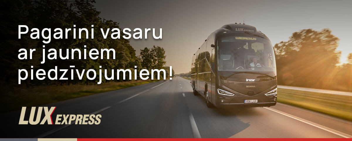 2. Lux Express akcija 2026 – kods GARAVASARA un biļetes no 3,90 €